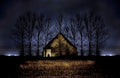 Barn at Night