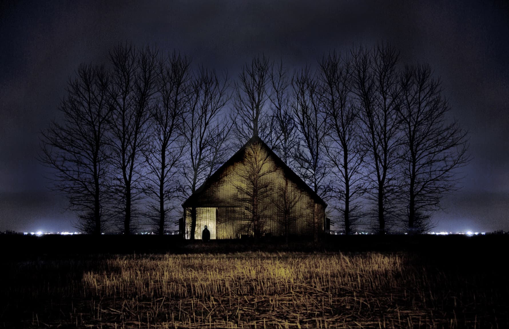Barn at Night