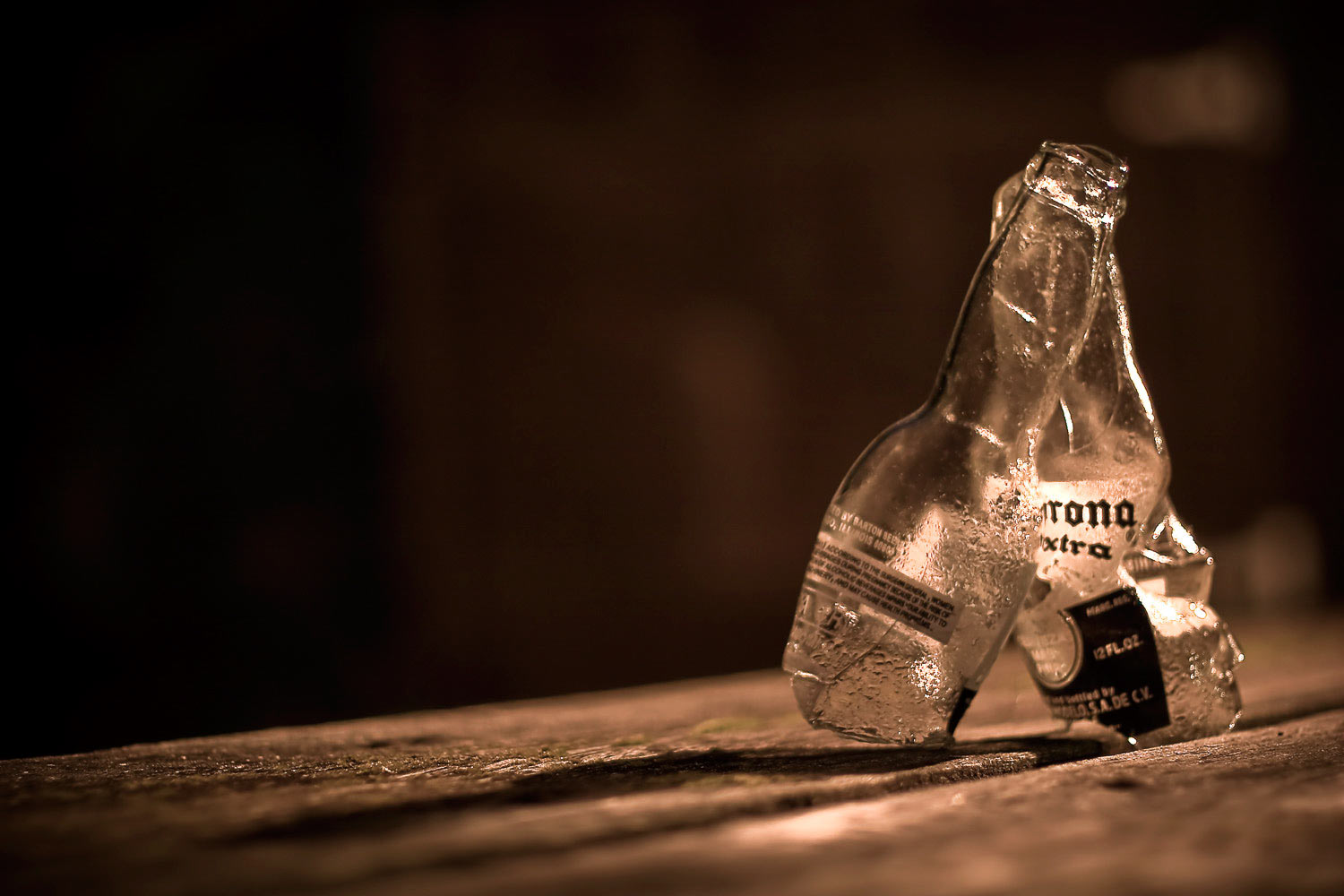Melted Corona Bottles
